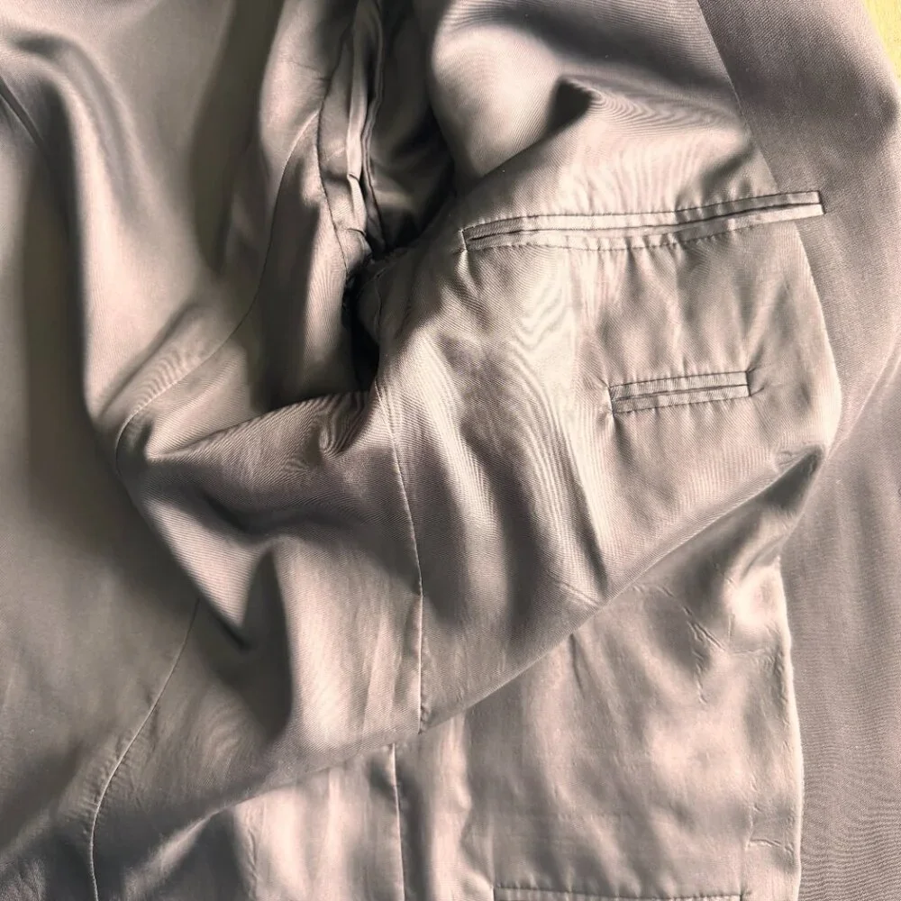 Hugo Boss Einstein/Sigma Virgin Wool Sport Coat Blazer Black - Picture 7 of 11